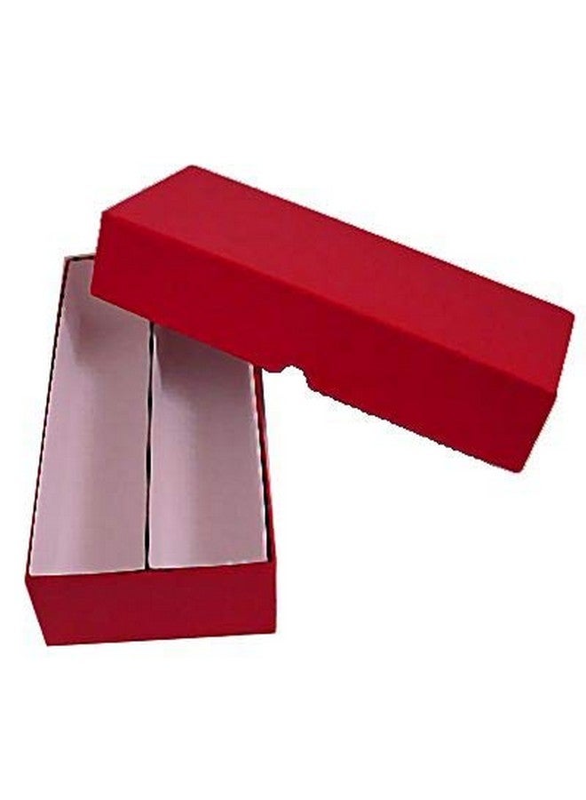Guardhouse 10" Double Row Storage Box for 2" Paper and Plastic Coin Holders Red - Image 1