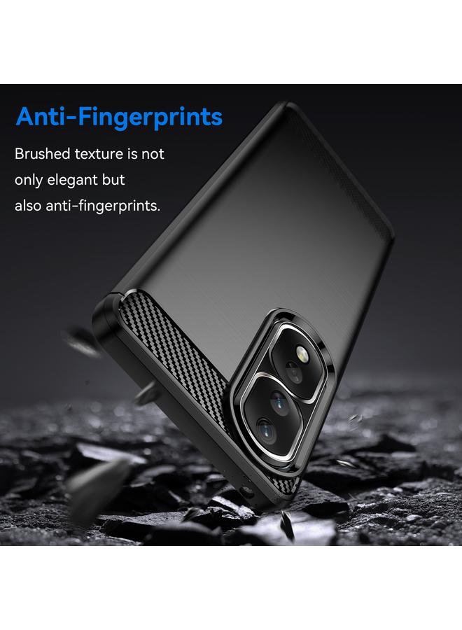 زبون جراب لهاتف Honor 90 Pro مصنوع من ألياف الكربون TPU بملمس ناعم - Image 3