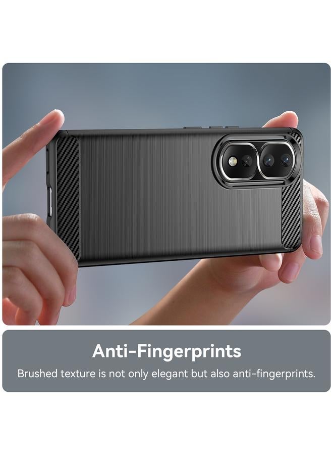 زبون جراب لهاتف Honor 90 Pro مصنوع من ألياف الكربون TPU بملمس ناعم - Image 5