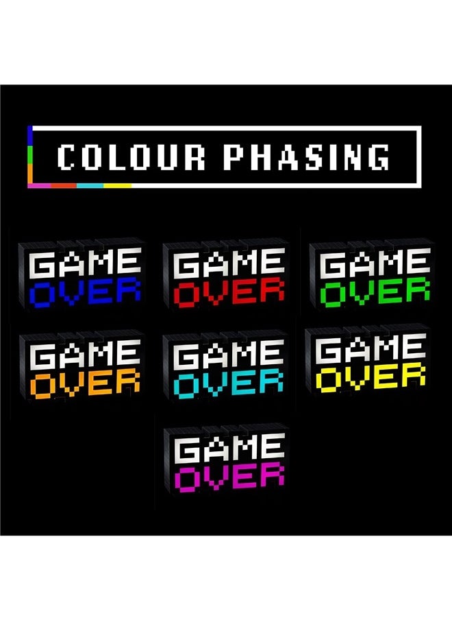yongsheng 8-Bit Pixel Wireless Game Light，Teens Gamer Gaming Gifts  Powered Lamp Lightbox Bedroom Room Art Table Decor Sign  - Image 4