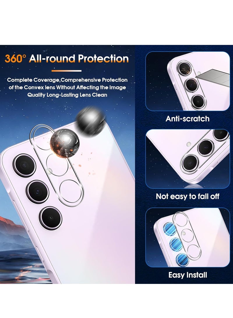 BORTONY Samsung Galaxy A35 5G Tempered Glass 9H Hardness Anti Spy Tempered Glass Protection Anti-Scratch  Pack of 2 Privacy Screen Protectors and 2 Pieces Camera Protection For Samsung Galaxy A35 5G - Image 3