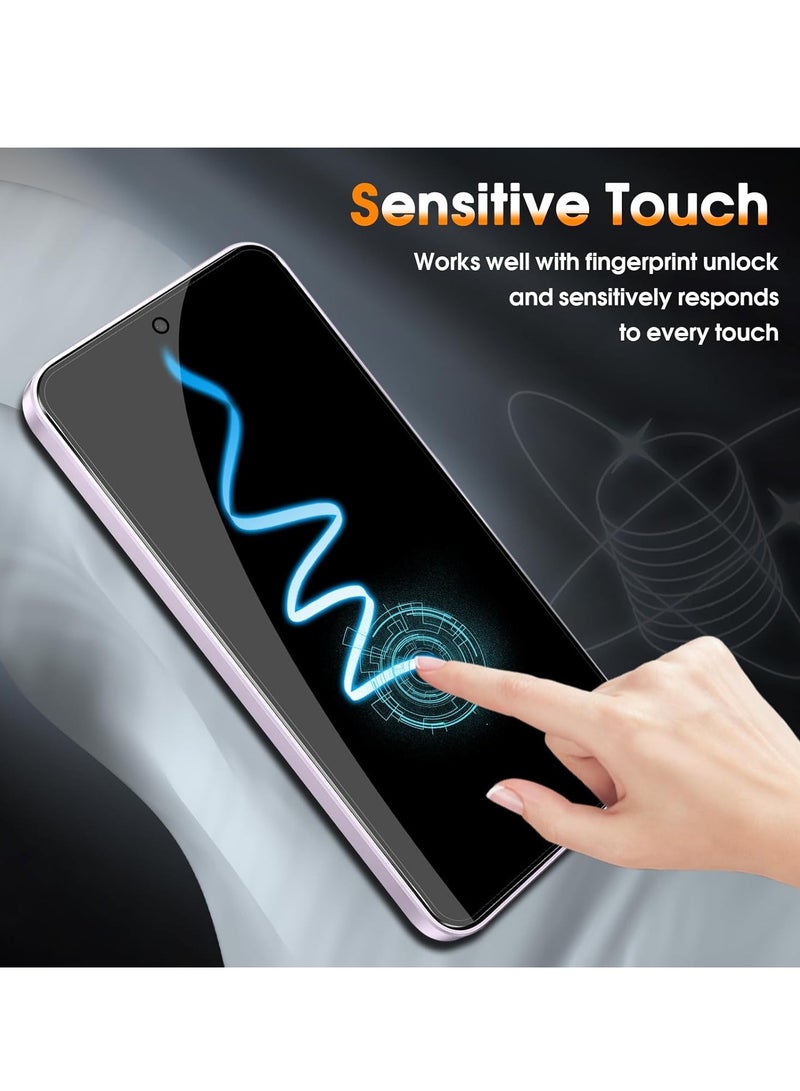 BORTONY Samsung Galaxy A35 5G Tempered Glass 9H Hardness Anti Spy Tempered Glass Protection Anti-Scratch  Pack of 2 Privacy Screen Protectors and 2 Pieces Camera Protection For Samsung Galaxy A35 5G - Image 5