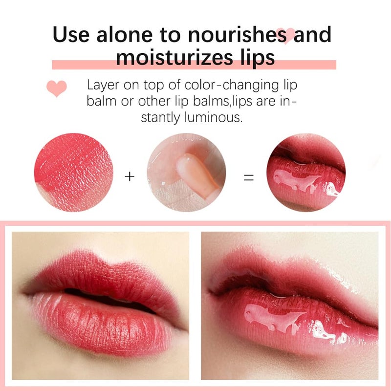 Fovcos Hydrating Lip Oil - Moisturizing, Plumping Lip Gloss Balm With Cherry Tint - Image 5