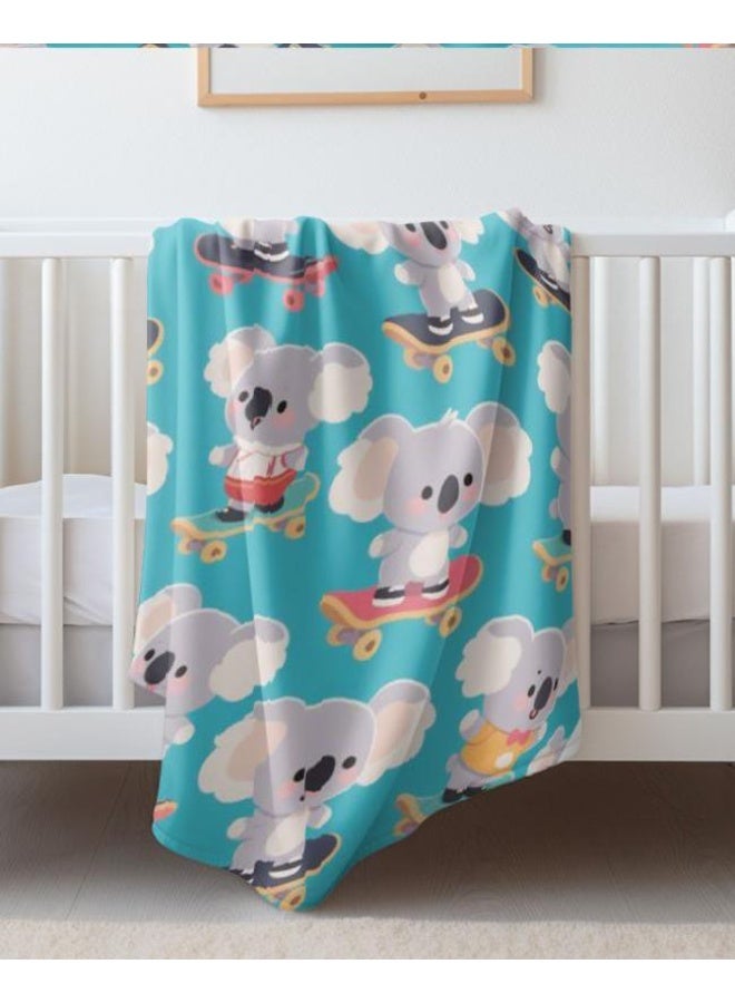 general Baby and children's cartoon flannel thin blanket (warm and comfortable, suitable for sleep, game use) 70cm*100cm - Image 4