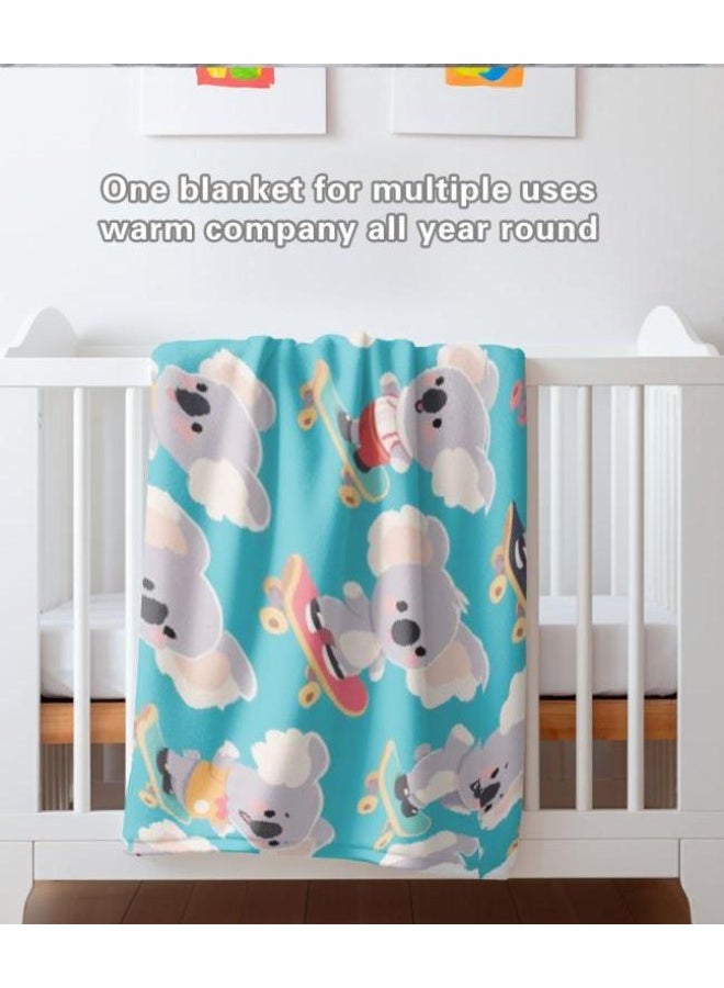 general Baby and children's cartoon flannel thin blanket (warm and comfortable, suitable for sleep, game use) 70cm*100cm - Image 5