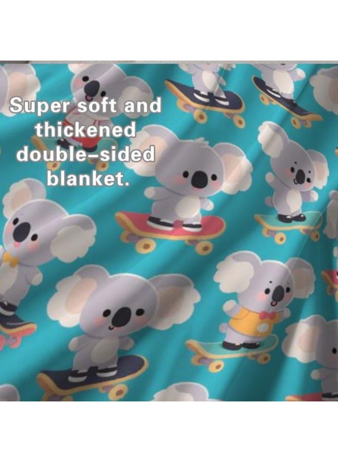 general Baby and children's cartoon flannel thin blanket (warm and comfortable, suitable for sleep, game use) 70cm*100cm - Image 1
