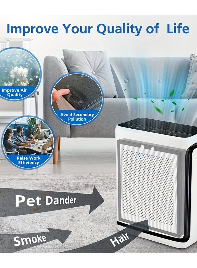 Levoit Vital 200S Replacement Filter 3 in 1 HEPA Activated Carbon 15 3 x 13 3 - Image 3