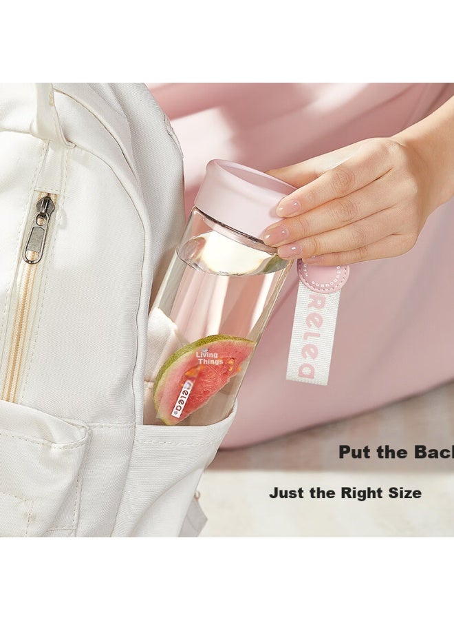 Relea Plastic Water Bottle For Women, Tritan Cup, Stylish Summer Outdoor Portable Tea Cup, Student And Children's Water Bottle Gift - Image 3