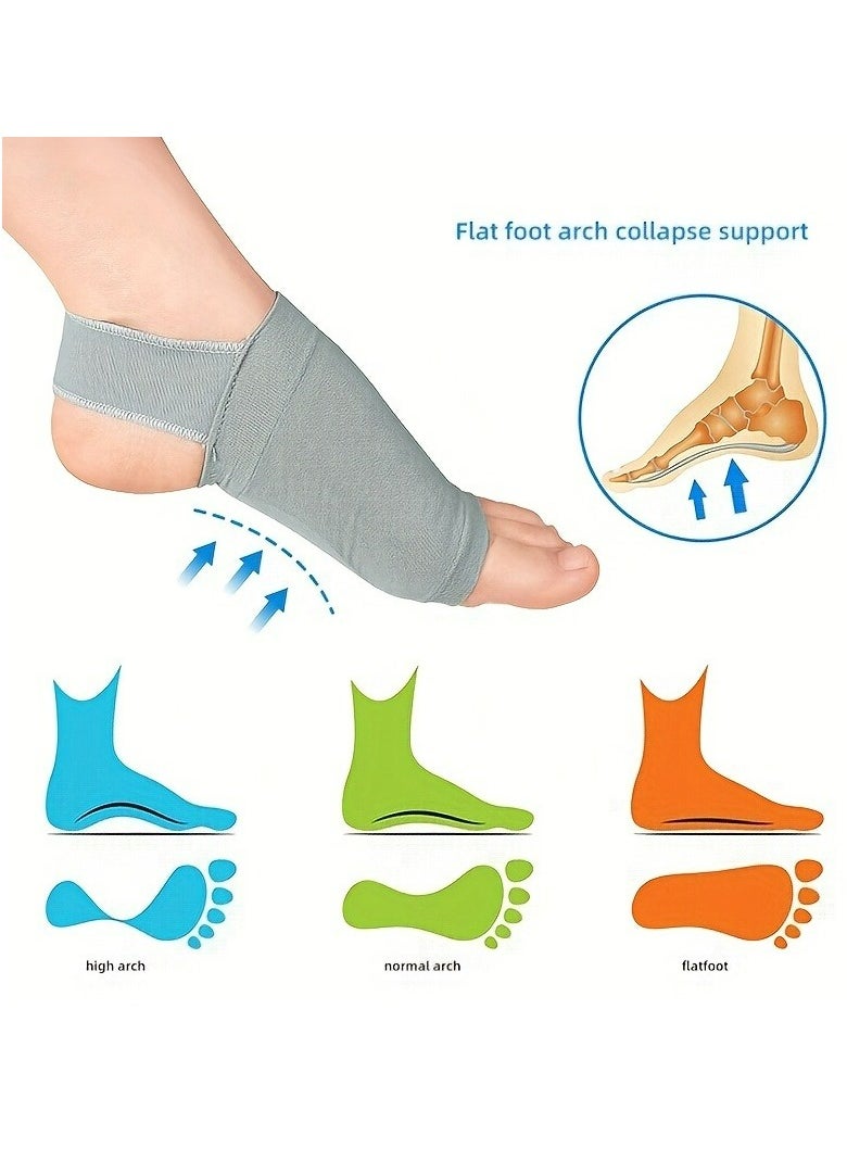 Generic 1 Pair of Arch Support Sleeves - Metatarsal Compression Brace for Flat Foot Support  - Image 3