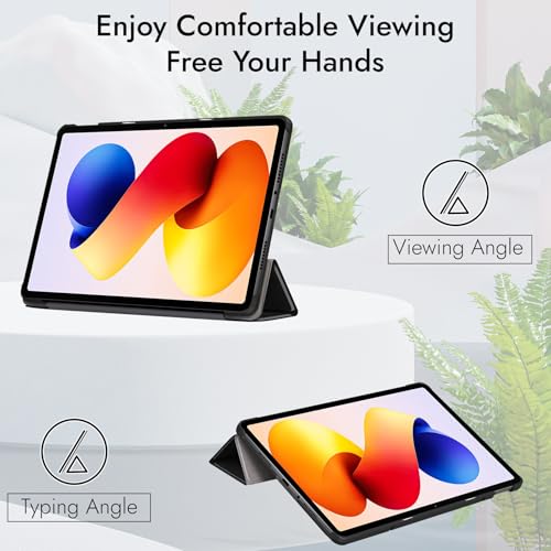 Robustrion Cover for Redmi Pad 2 Pro 12.1 inch Cover Case, Trifold Cover Case for Redmi Pad 2 Pro 5G Tablet Cover [Auto Sleep Wake Support] - Black - Image 5