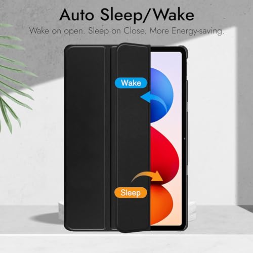 Robustrion Cover for Redmi Pad 2 Pro 12.1 inch Cover Case, Trifold Cover Case for Redmi Pad 2 Pro 5G Tablet Cover [Auto Sleep Wake Support] - Black - Image 3