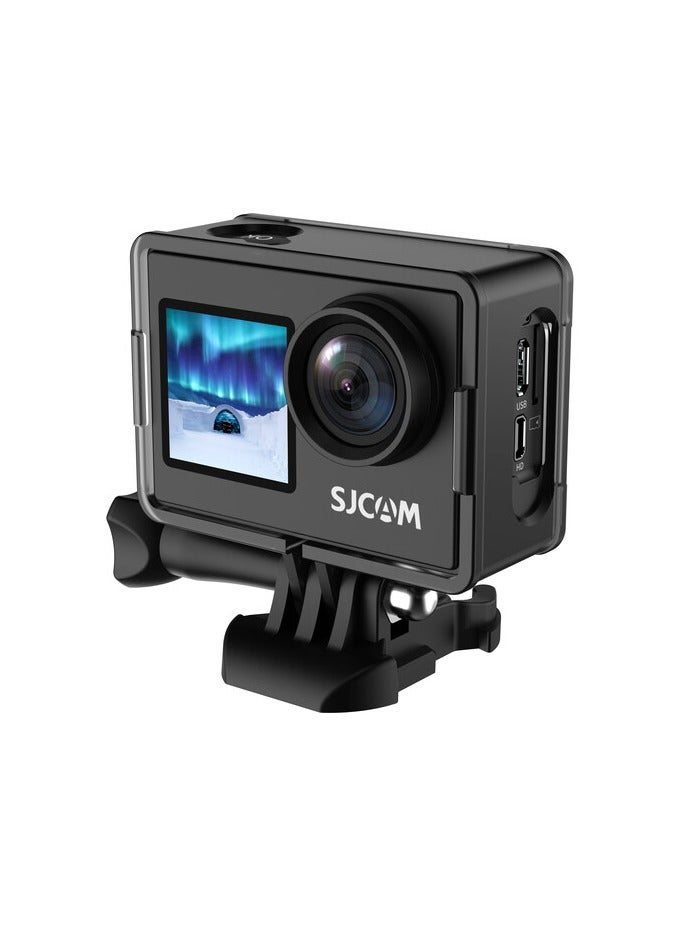 أس جي كام كاميرا أكشن SJCAM SJ4000 Dual Screen – فيديو Full HD 1080p، صور 16 ميجابكسل، غلاف مقاوم للماء حتى 30 متر، عدسة واسعة، كاميرا رياضية وفلوغ - Image 1