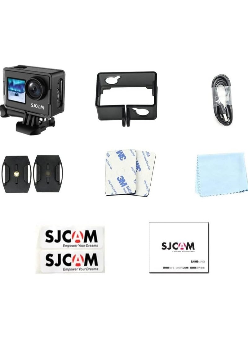أس جي كام كاميرا أكشن SJCAM SJ4000 Dual Screen – فيديو Full HD 1080p، صور 16 ميجابكسل، غلاف مقاوم للماء حتى 30 متر، عدسة واسعة، كاميرا رياضية وفلوغ - Image 5