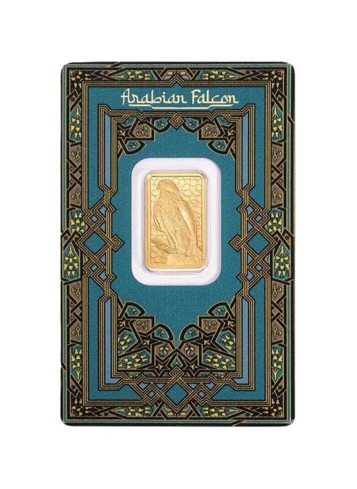 PAMP Pamp Suisse 5 Grams Arabian Falcon Gold Bar 24KT  - Image 1