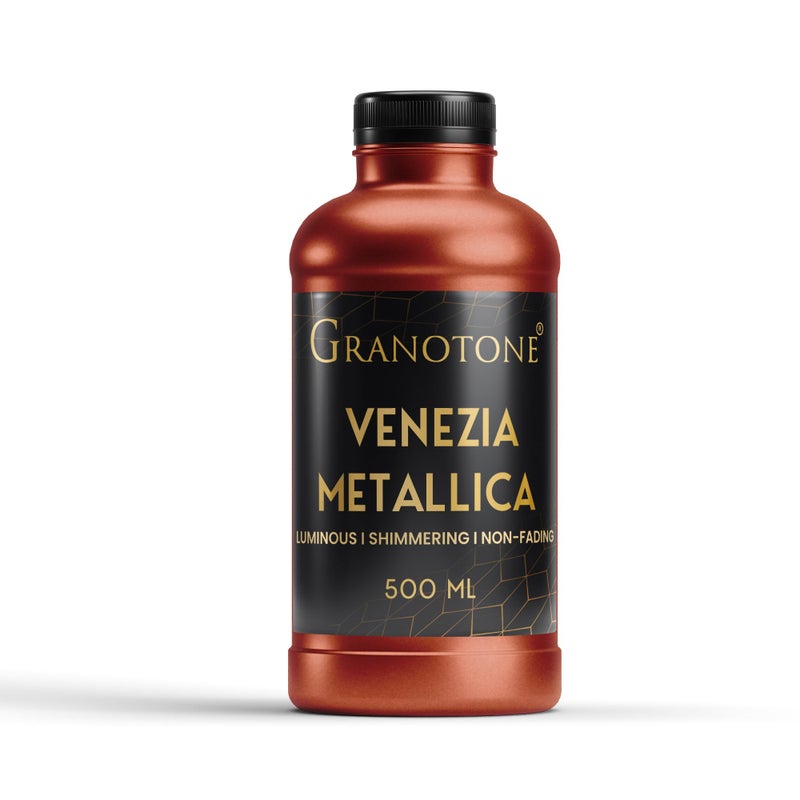GRANOTONE Acrylic Venezia Metallic Colour, Non-Fading & Shimmering Paint With Rich Pigments, Non-Toxic Ideal for Kids, Artists & Beginners - 500 ML Copper