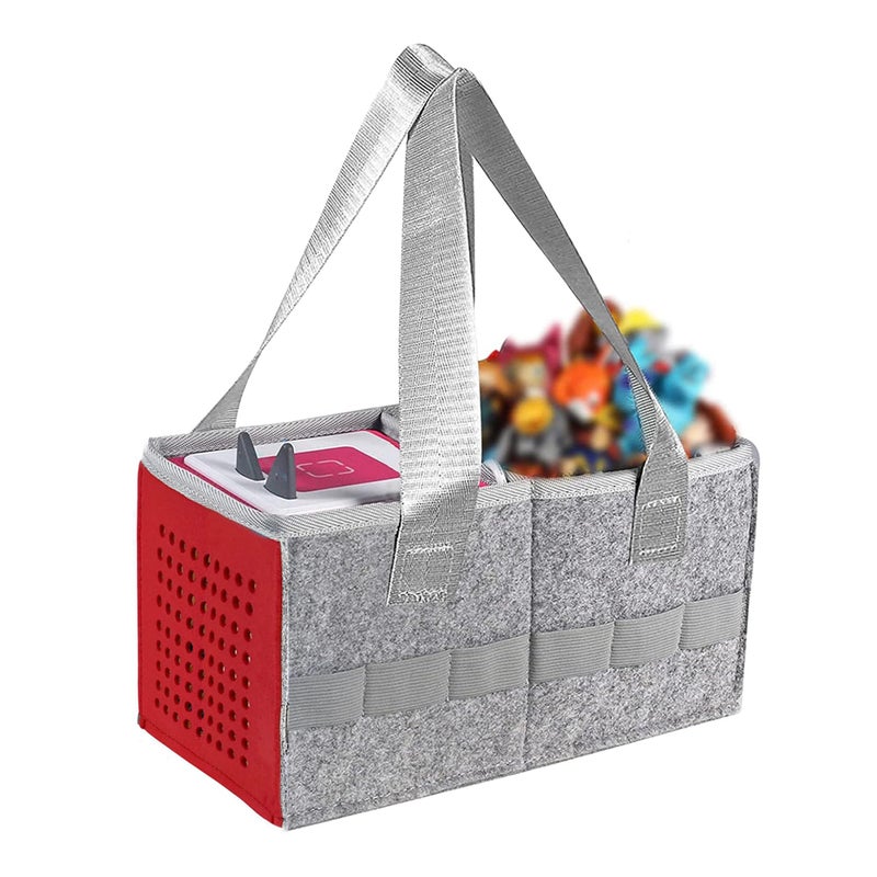 Hounyoln Carry Bag for Toniebox Audio Player Starter SetFelt Hounyoln Organizer Case for Tonie Starter Set Storage Bag - Image 2