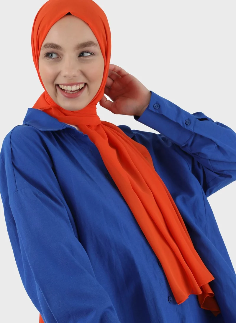 Tuva Shawl by Modanisa Chiffon Lightweight Scarves