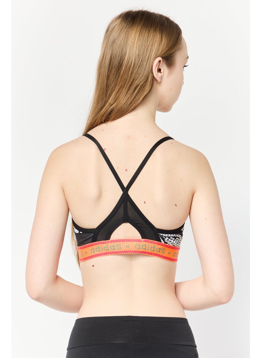 Adidas Women Aztec Non-Padded Sports Bra, Black  - Image 4