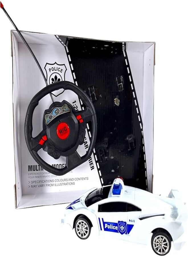 GTGTOYS Remote Control Police Car with Sound Effects 