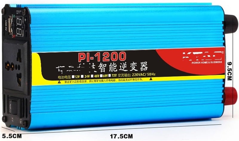 Car Inverter Power Converter 12V24V48V to 220V600W1200W1800W Home(600W12V) - Image 4