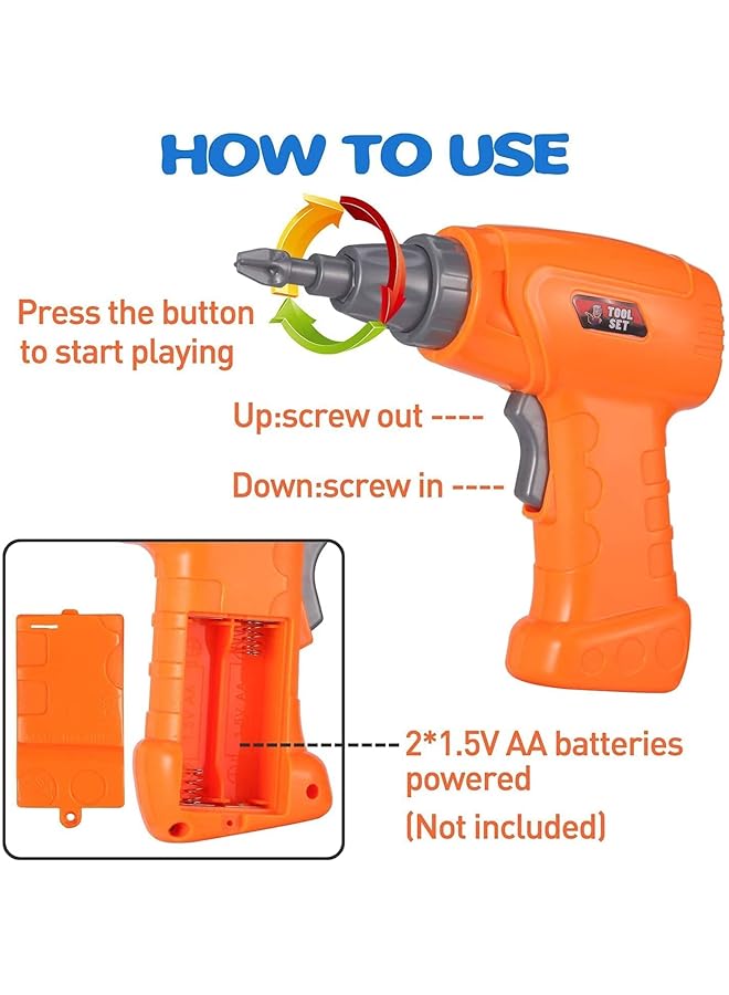 Mumoo Bear Drill & Play Creative Educational Toy Set Screw Puzzle Learning Toy 3D Building Blocks - Image 4