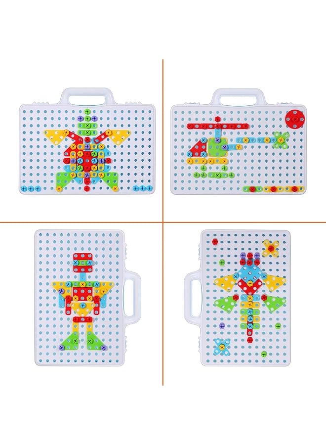 Mumoo Bear Drill & Play Creative Educational Toy Set Screw Puzzle Learning Toy 3D Building Blocks - Image 5