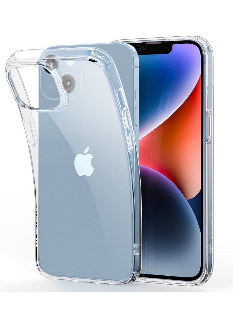 esrgear - ESR Clear Case Compatible with iPhone 14 Case and iPhone 13 Case, Shockproof Thin Silicone Cover, Yellowing-Resistant Slim Transparent TPU Phone Case, Project Zero Series, Clear - Image 1