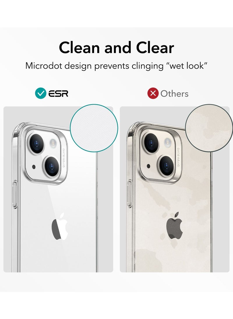 esrgear - ESR Clear Case Compatible with iPhone 14 Case and iPhone 13 Case, Shockproof Thin Silicone Cover, Yellowing-Resistant Slim Transparent TPU Phone Case, Project Zero Series, Clear - Image 1