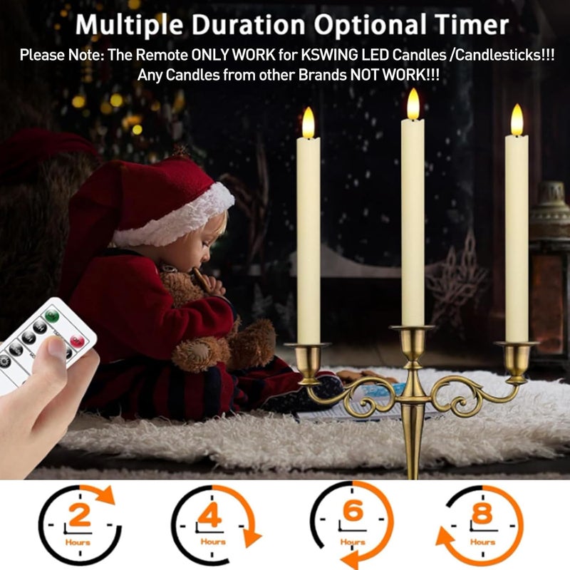 KSWING 10 Key Remote Controller Only Work for LED Candles/Candlesticks - Image 4