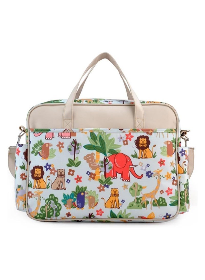 ANSOLAR Multifunctional Animal Print Travel Nappy Bag With High-Quality Material - Image 2