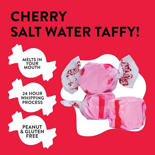 Taffy Town Saltwater Taffy, Cherry, 2.5Lb - Image 2