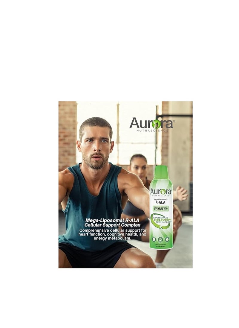 Aurora Nutrascience - Mega-Liposomal R-Alpha Lipoic Acid, Organic Fruit Flavor, 750 mg, 16 fl oz 480 ml - Image 1