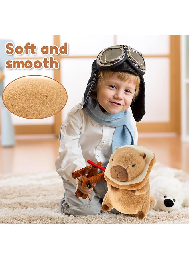 Peachjoy Cute Capybara Plush with Bread, 12inch Soft Capybara Plushie Toy Doll Pillow Birthday for Kids  - Image 4