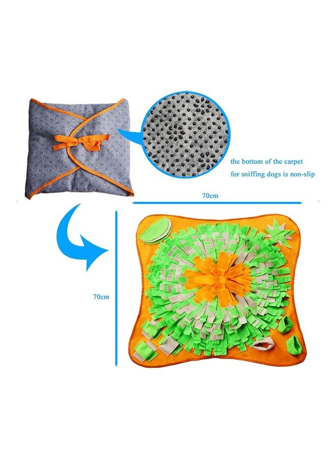 NIBEMINENT Pet Snuffle Feeding Mat Multicolour 70 x 70cm - Image 2