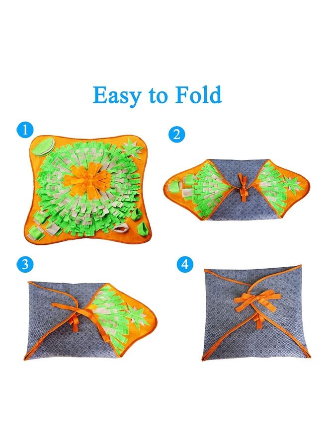 NIBEMINENT Pet Snuffle Feeding Mat Multicolour 70 x 70cm - Image 4