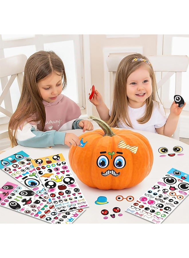 Puffy Googly Eyes Stickers for Kids Crafts,Sticky Foam Eyeball Sticker,Wiggle Eye Stickers with Mouth Nose - Self Adhesive, Assorted Sizes: Small and Large,Easy Peel and Stick on,4 Sheets - Image 2