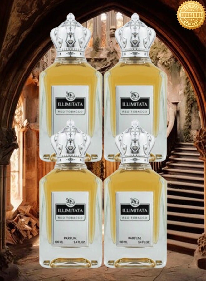 BL 4 Pieces Illimitata Red Perfume 100ml EDP - Image 1