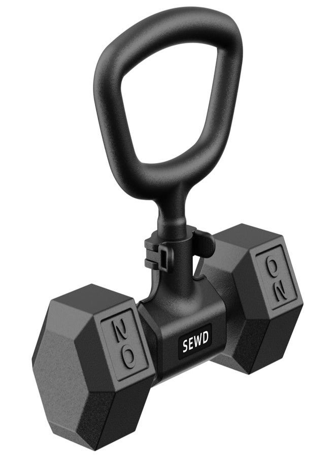 SEWD Convert Dumbbells into Kettlebell by SEWD – Adjustable Weights & Up to 220LB Capacity Kettlebell Handle for Weight Lifting, 90-Degree Rotating Handle, Compatible with Dumbbells (max 1.5" handle diameter, min 4.5" handle length） - Image 2