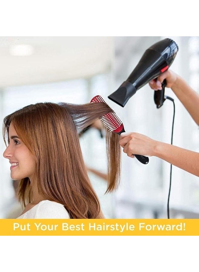 Hairbrush 9-Row Detangling – For Men and Women – Suitable for Wet, Dry, and Curly Hair – Massages Scalp and Stimulates Growth – Color May Vary - Image 4