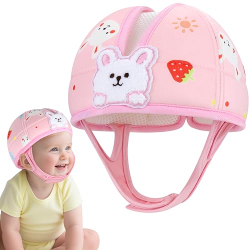 Accmor Baby Head Protector Cute Baby Safety Helmet for Crawling Walking Running Infant Headguard Soft Cushion Lightweight Breathable Protective Caps AntiCollision Toddler Helmets for 6m24m Girls - Image 1