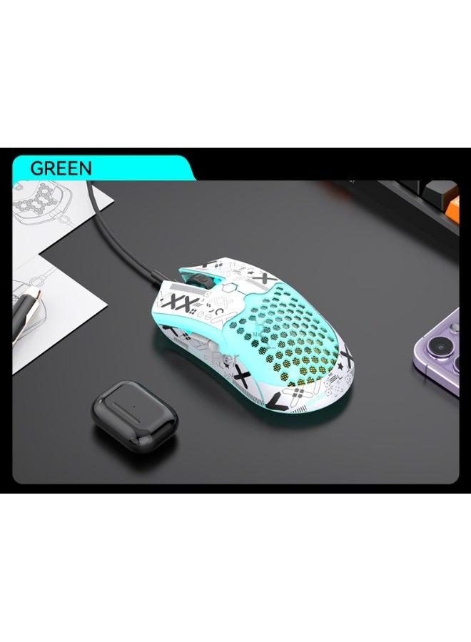 Free Wolf M5 Lightweight Wired Hole Design Gaming Mouse - Image 1