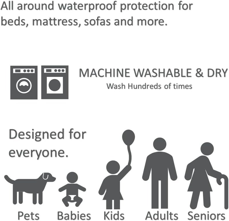 Vakly XL Washable Reusable Underpads 36"x54" Waterproof Absorbent Bedding [3 Pack] Pee Protection for Beds Sofa & Mattress, Large Incontinence Bedwetting Bed Pads - Elderly Adults Seniors Kids & Pets - Image 5