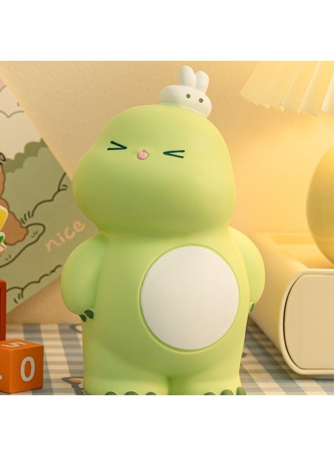 Year Of The Dragon Piggy Bank 2024 Only Can't Enter Adults Children Boys And Girls Can't Fall Bad Piggy Bank-Color:Cute Dudu Dragon [green] Large + Inspirational Learning Photo Frame - Image 4