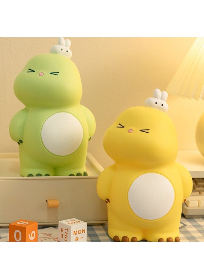 Year Of The Dragon Piggy Bank 2024 Only Can't Enter Adults Children Boys And Girls Can't Fall Bad Piggy Bank-Color:Cute Dudu Dragon [green] Large + Inspirational Learning Photo Frame - Image 3
