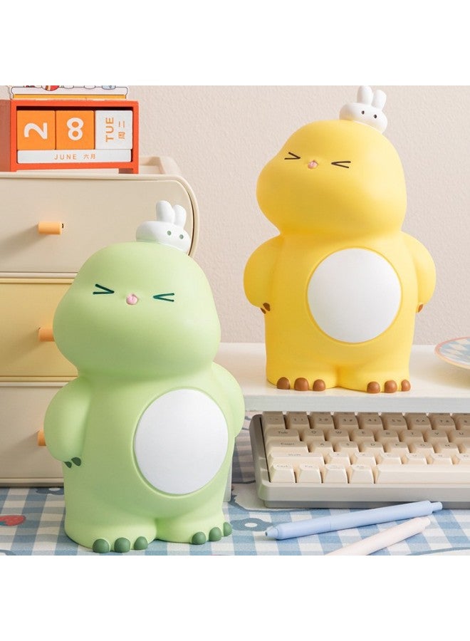 Year Of The Dragon Piggy Bank 2024 Only Can't Enter Adults Children Boys And Girls Can't Fall Bad Piggy Bank-Color:Cute Dudu Dragon [green] Large + Inspirational Learning Photo Frame - Image 5
