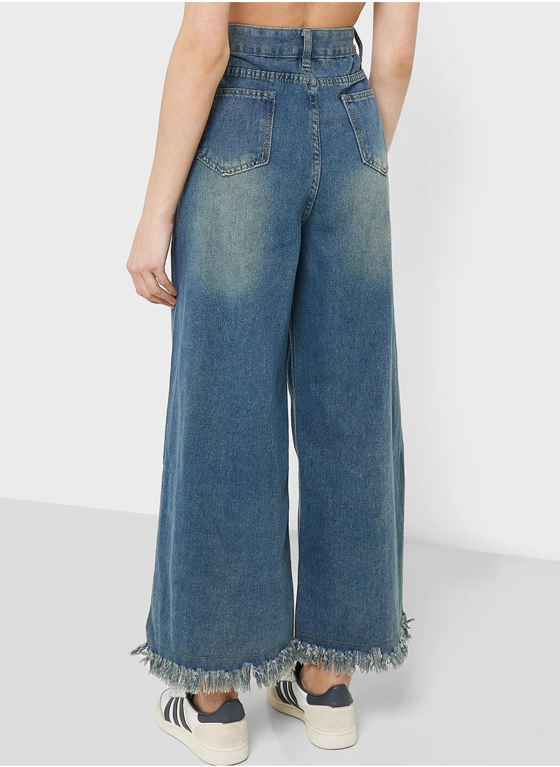 Ginger High Waist Wide Leg Jeans