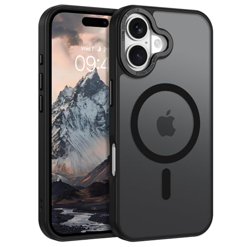YINLAI for iPhone 17 Case 6.3-inch,Magnetic Compatible with MagSafe, Slim Matte Anti-Fingerprint, Shockproof Full Body Military Grade Protection for iPhone 17 Cover, Black - Image 1