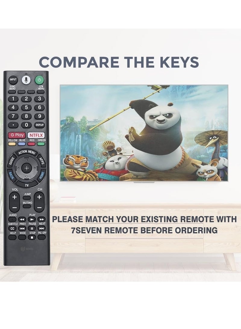 PopZa Replacement Remote Control for Sony 4K LED Android Smart TV Compatible with Original Models RMF-TM300U RMF-TM310U - Pairing Required with battery - Image 5