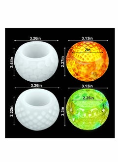 SYOSI 2 PCS Tea Candle Holder Resin Silicone Mold Epoxy Casting Wishing Bowl Used For Diy Jewelry Storage Box Handicraft  - Image 2