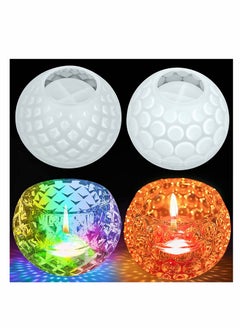 SYOSI 2 PCS Tea Candle Holder Resin Silicone Mold Epoxy Casting Wishing Bowl Used For Diy Jewelry Storage Box Handicraft  - Image 1